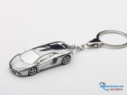 Xe Mô Hình Lamborghini Aventador LP700-4 Keychain 1:87 Autoart ( Crom )