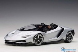 Xe Mô Hình Lamborghini Centenario Roadster  1:18 Autoart ( Bạc )