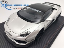 Xe Mô Hình Lamborghini Huracan Liberty Walk 1:18 Acm (Bạc)