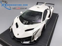 Xe Mô Hình Lamborghini Veneno 1:18 Frontiart (Trắng)