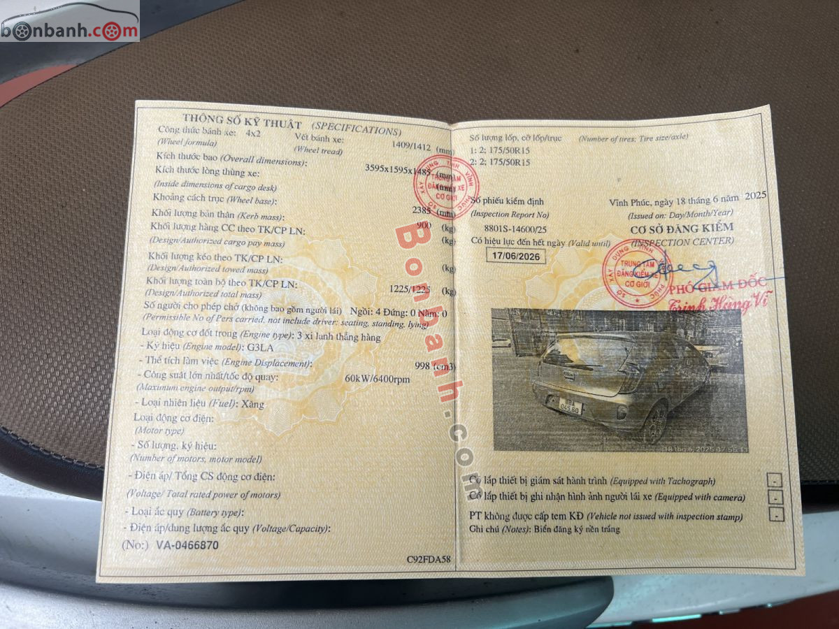 Bán ô tô Kia Morning VAN 1.0 AT - 2011 - xe cũ