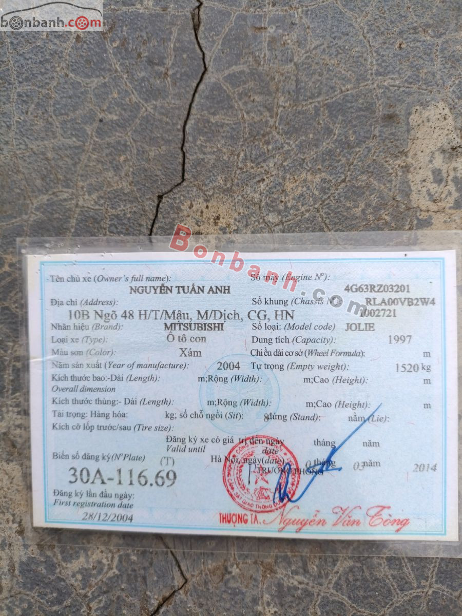 Bán ô tô Mitsubishi Jolie SS - 2004 - xe cũ