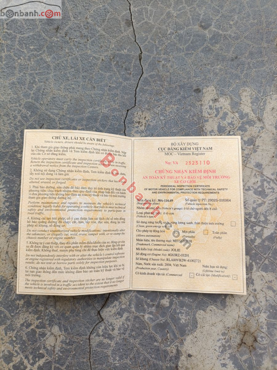 Bán ô tô Mitsubishi Jolie SS - 2004 - xe cũ