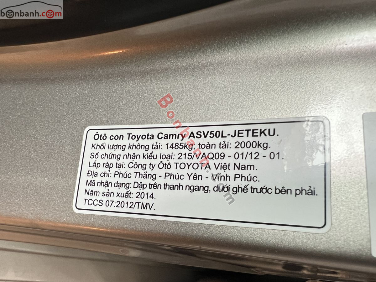 Bán ô tô Toyota Camry 2.5Q - 2014 - xe cũ