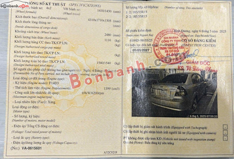 Bán ô tô Chevrolet Aveo LT 1.4 MT - 2018 - xe cũ