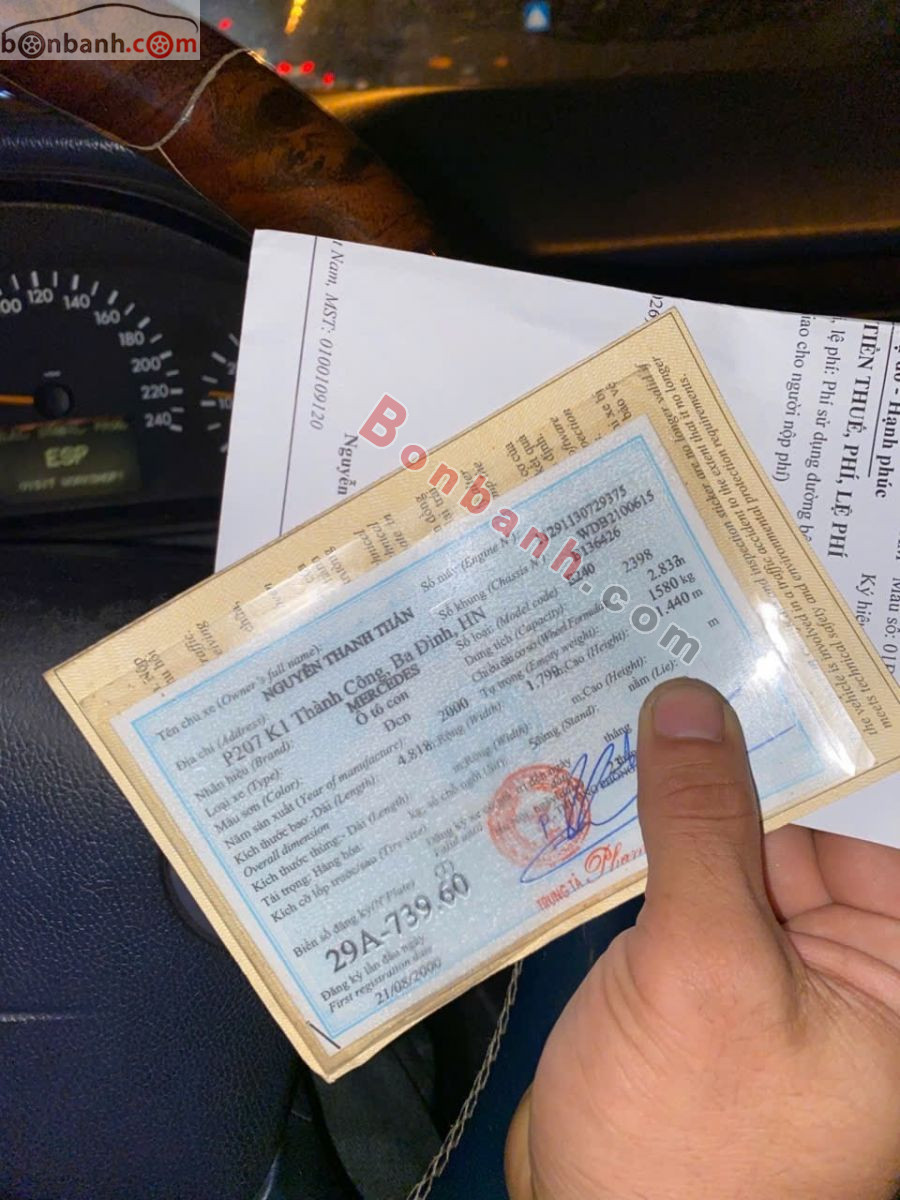 Bán ô tô Mercedes Benz E class E240 AT - 2000 - xe cũ