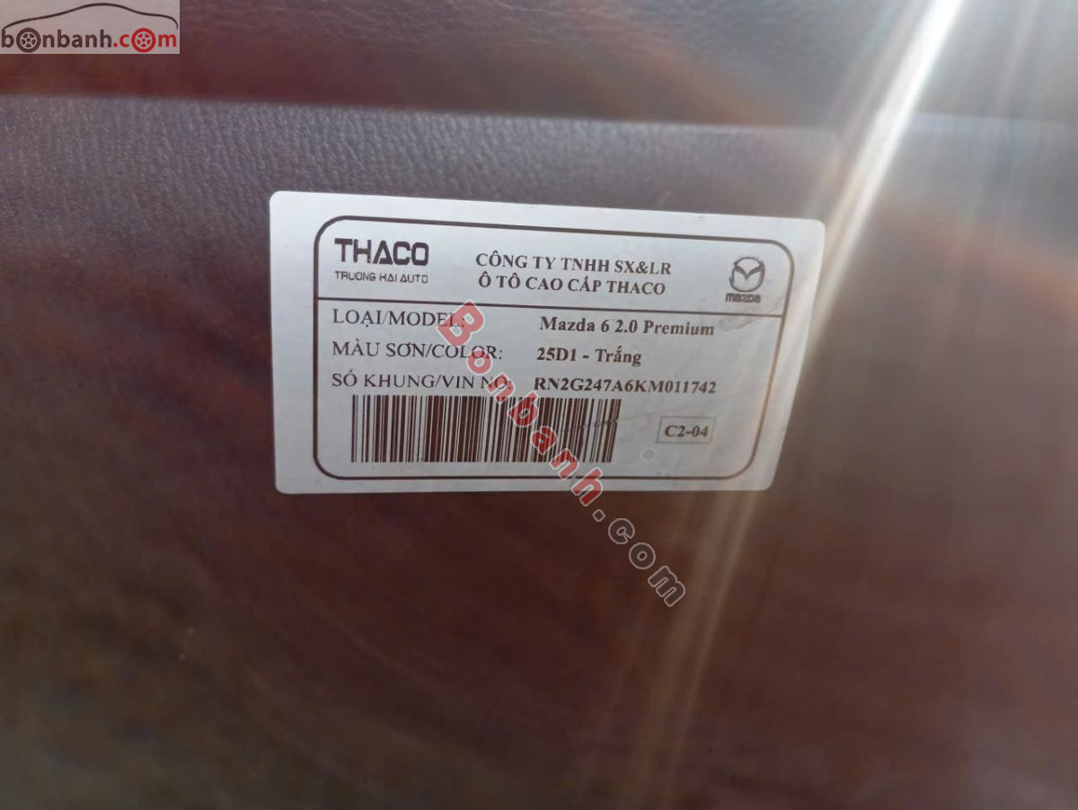 Bán ô tô Mazda 6 Premium 2.0 AT - 2019 - xe cũ