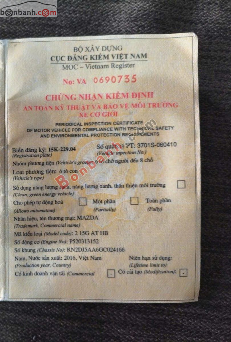 Bán ô tô Mazda 2 1.5 AT - 2016 - xe cũ