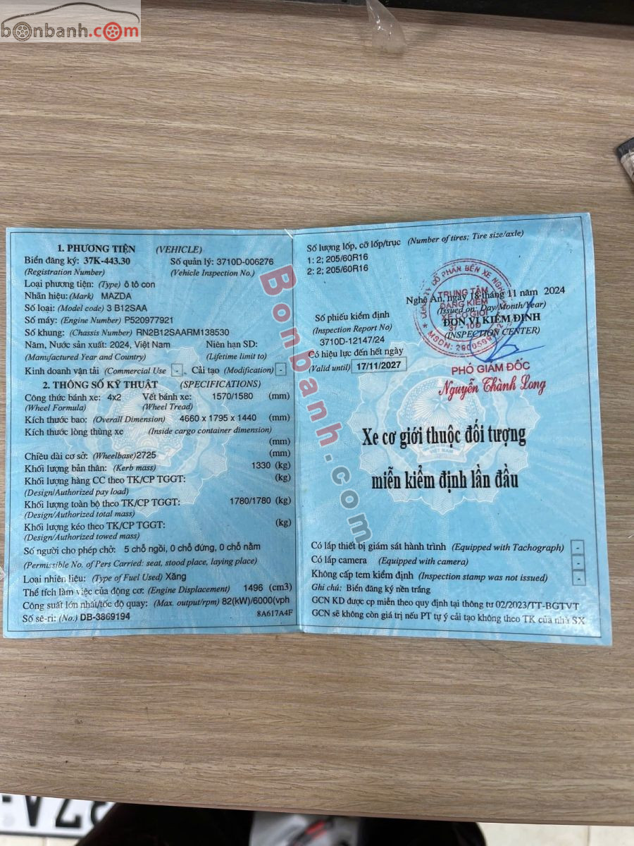 Bán ô tô Mazda 3 1.5L Luxury - 2024 - xe cũ