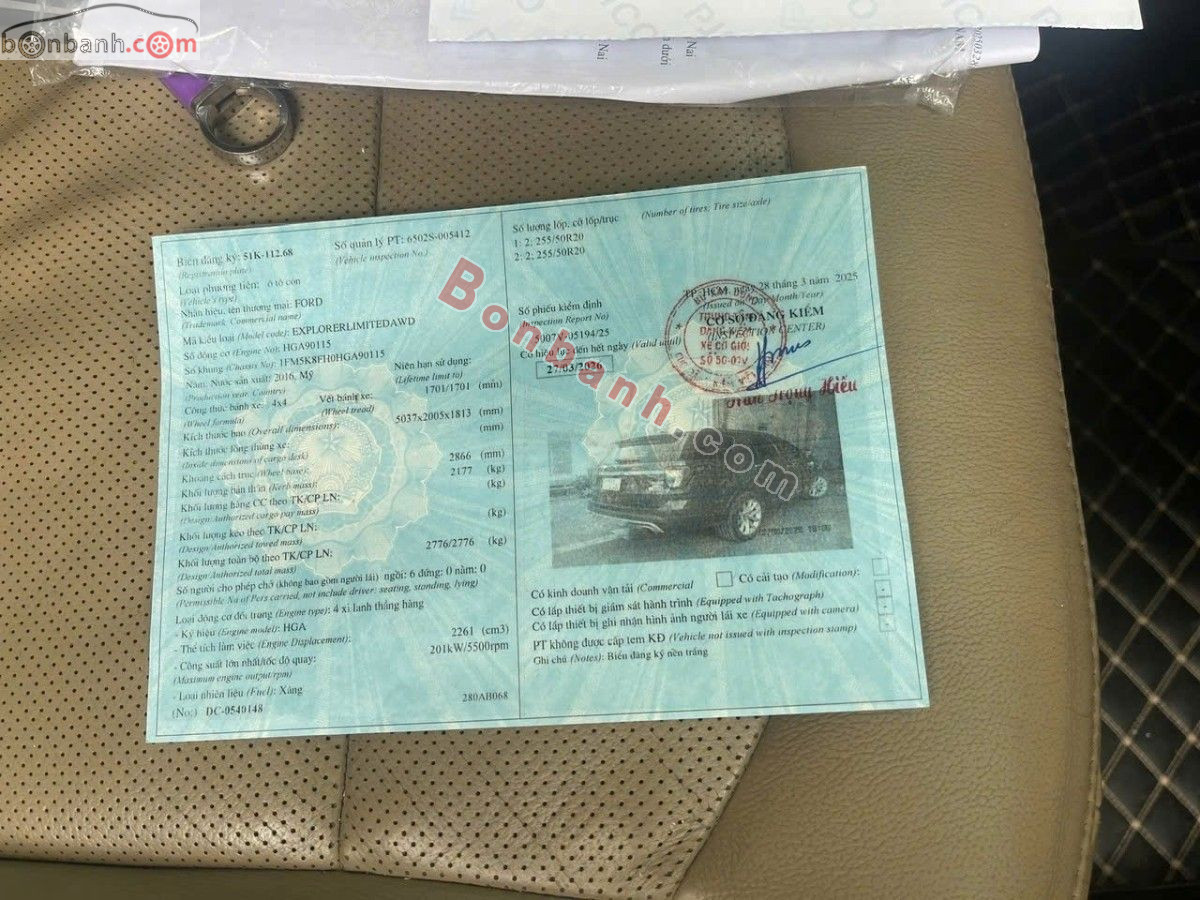 Bán ô tô Ford Explorer Limited 2.3L EcoBoost - 2016 - xe cũ