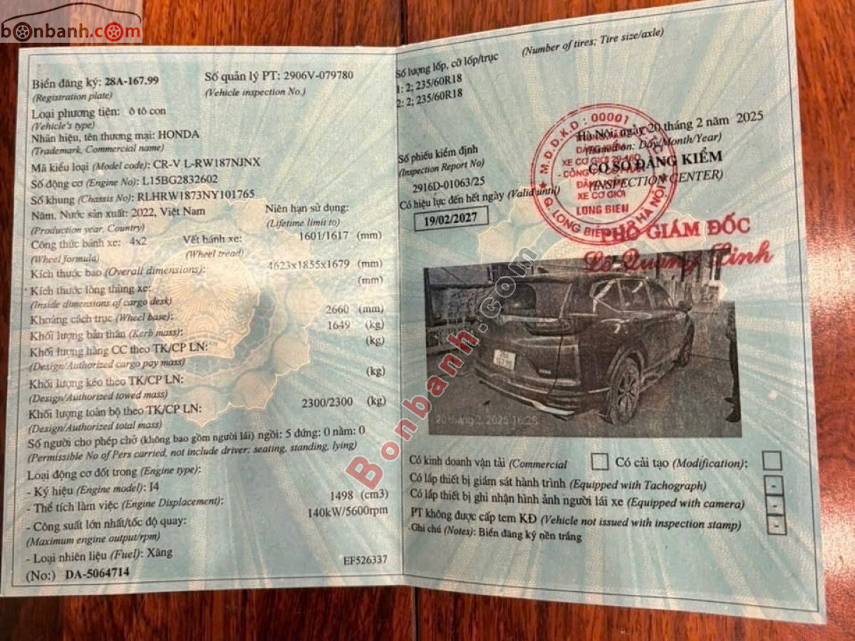 Bán ô tô Honda CRV L - 2022 - xe cũ