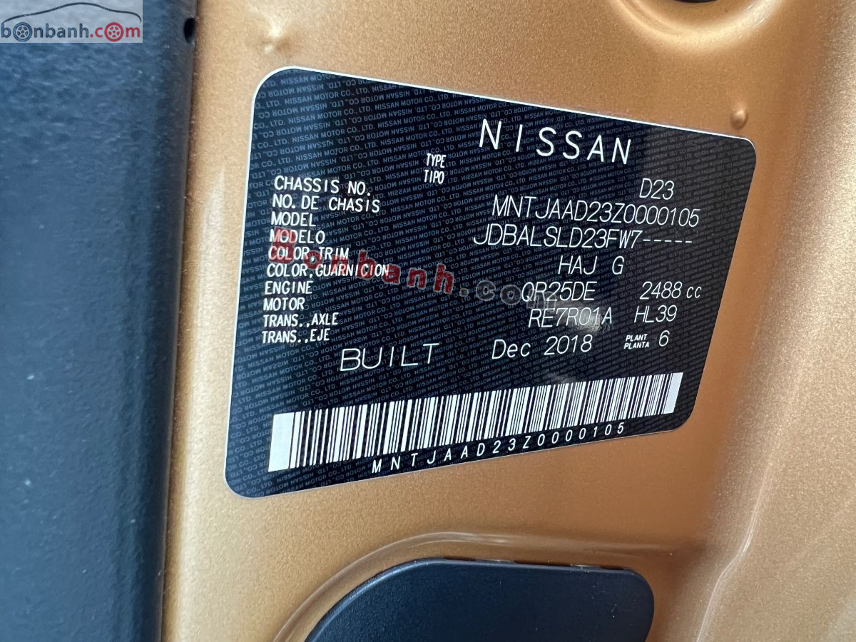 Bán ô tô Nissan Terra E 2.5 AT 2WD - 2018 - xe cũ