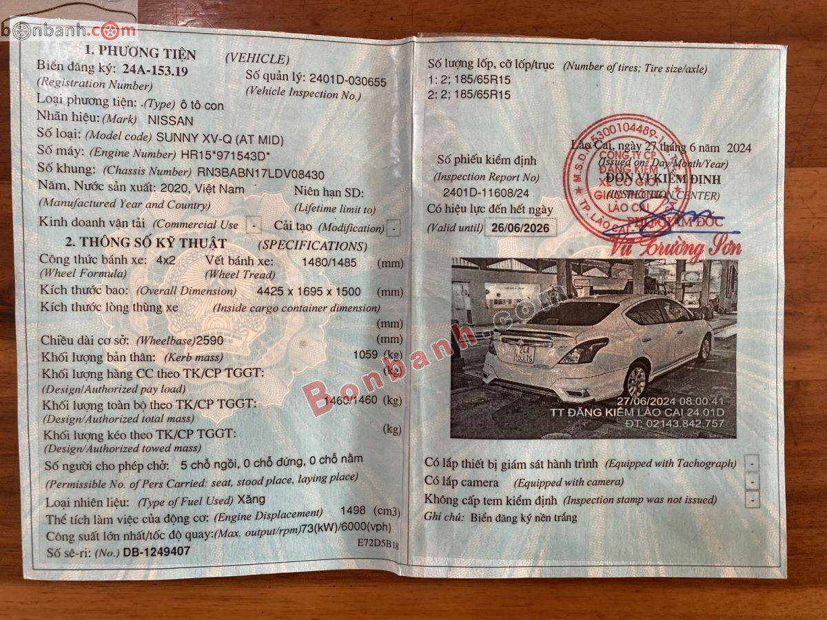 Bán ô tô Nissan Sunny XV Premium - 2020 - xe cũ