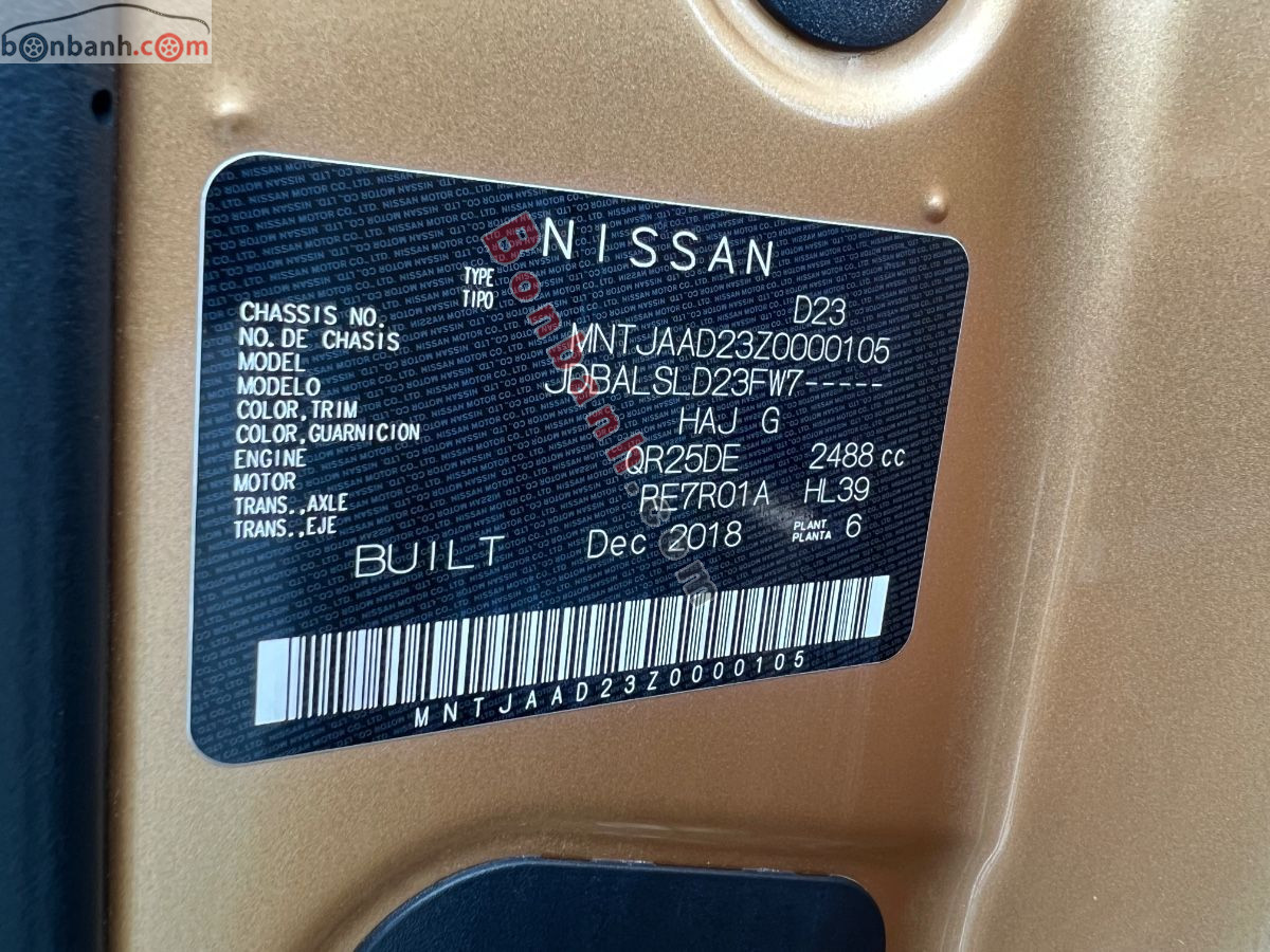 Bán ô tô Nissan Terra E 2.5 AT 2WD - 2018 - xe cũ