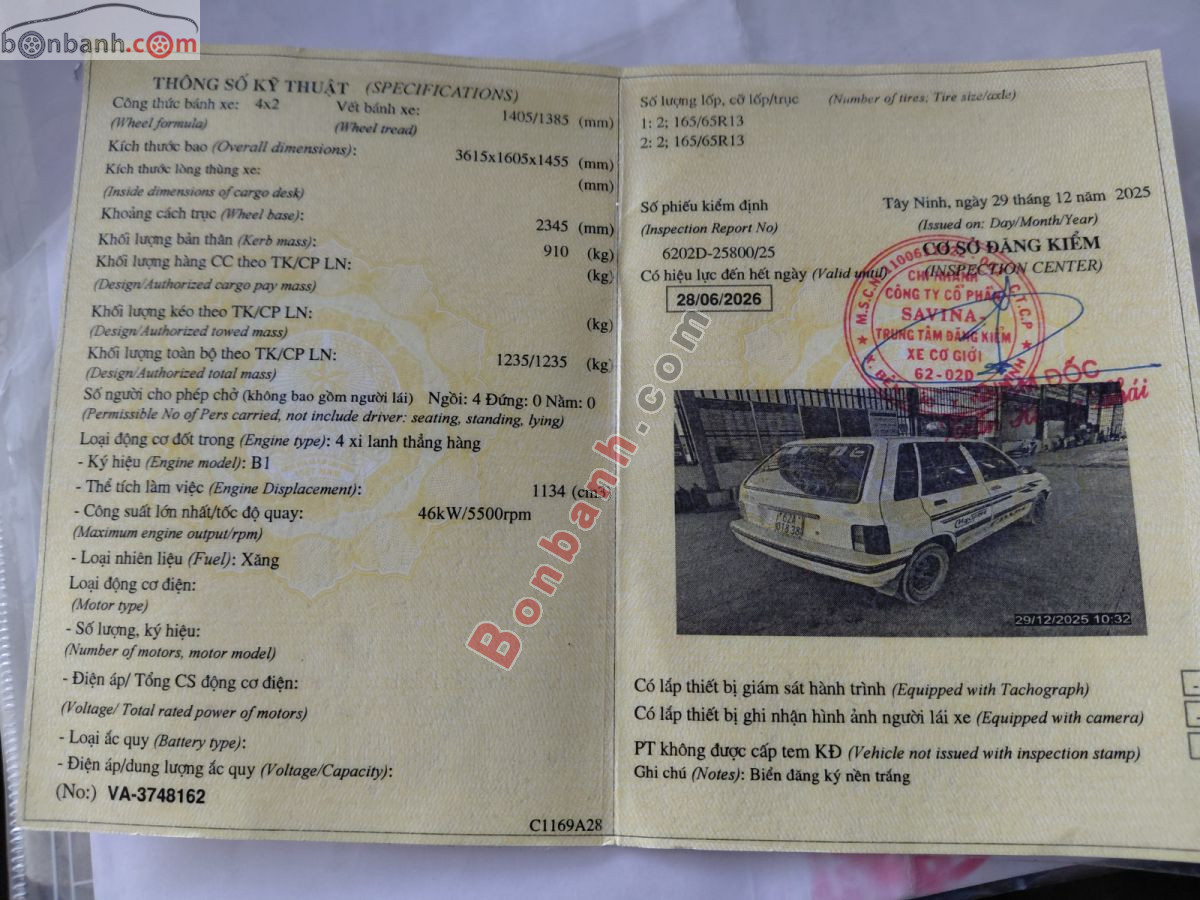 Bán ô tô Kia Pride CD5 - 1999 - xe cũ