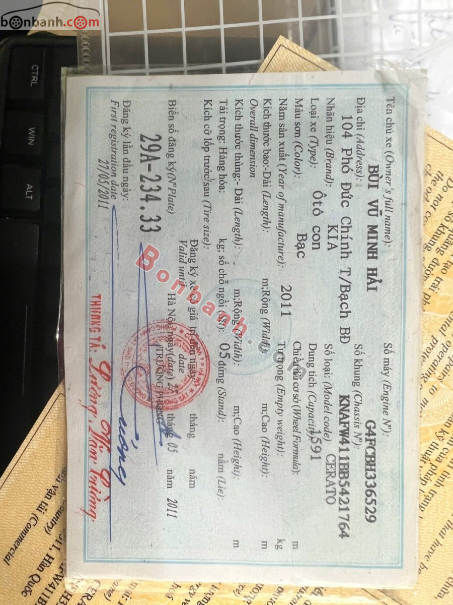 Bán ô tô Kia Cerato 1.6 AT - 2011 - xe cũ