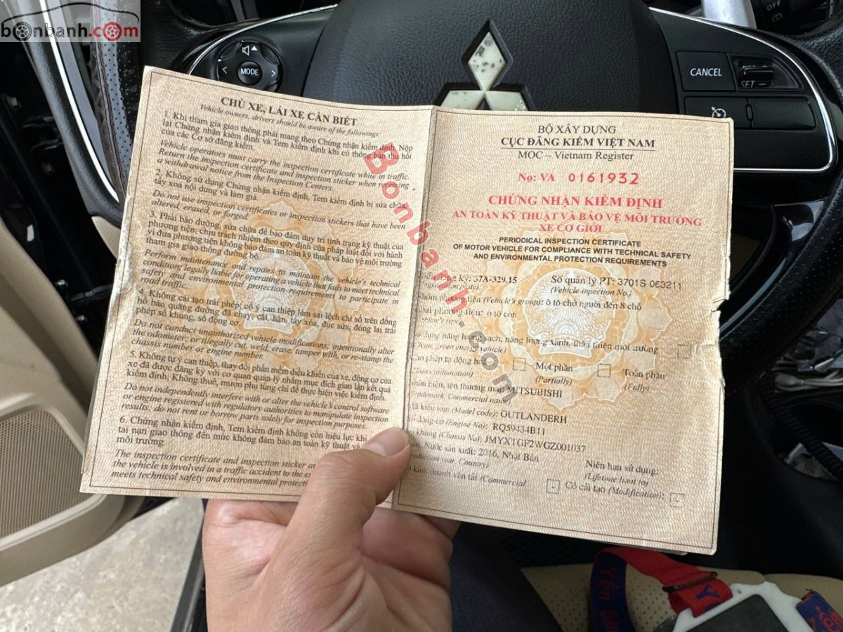 Bán ô tô Mitsubishi Outlander 2.0 CVT - 2016 - xe cũ