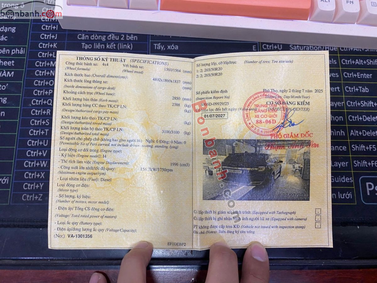 Bán ô tô Ford Everest Titanium 2.0L 4x4 AT - 2019 - xe cũ