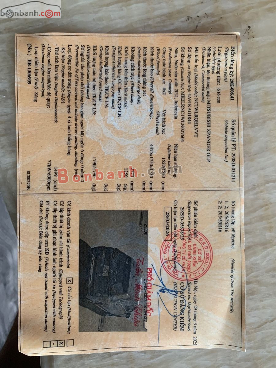 Bán ô tô Mitsubishi Xpander 1.5 AT - 2021 - xe cũ