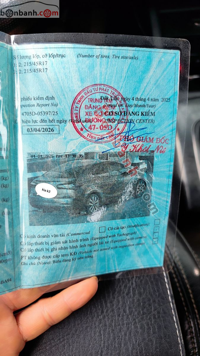 Bán ô tô Kia K3 1.6 MT - 2014 - xe cũ