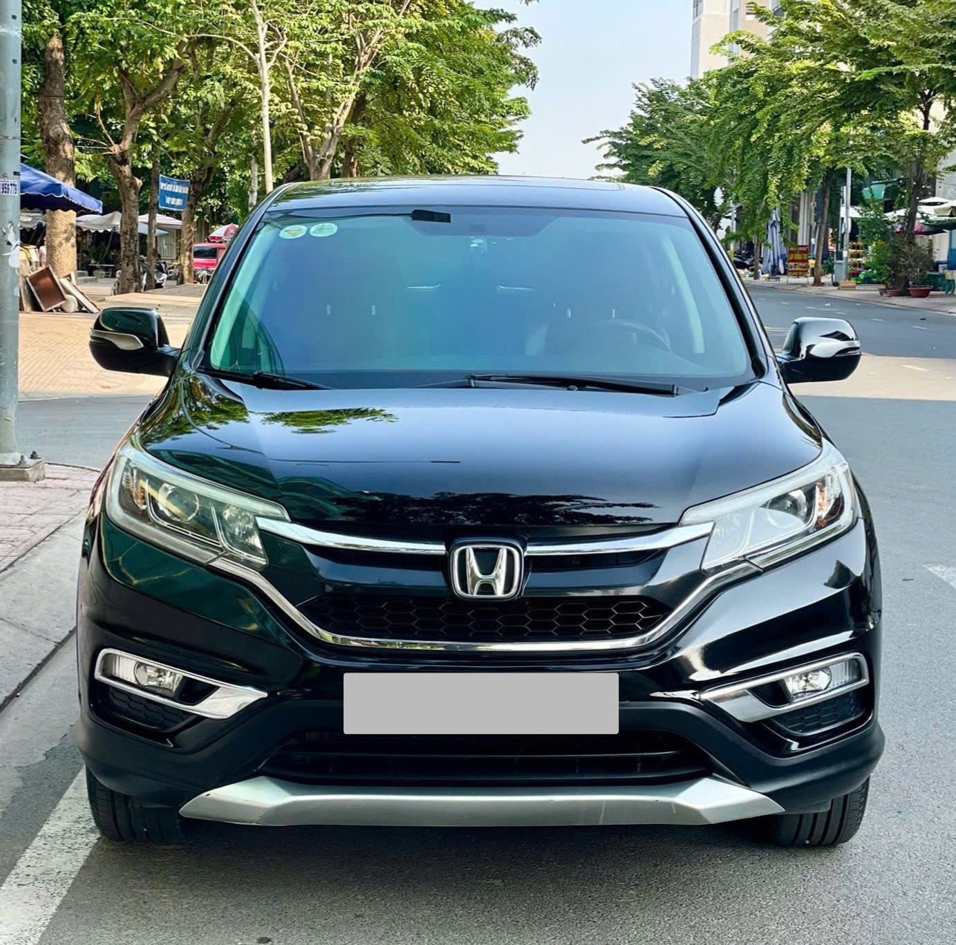 Bán xe Honda CR V 2.4 AT năm sản xuất 2016, màu đen, nhập khẩu, 490tr
