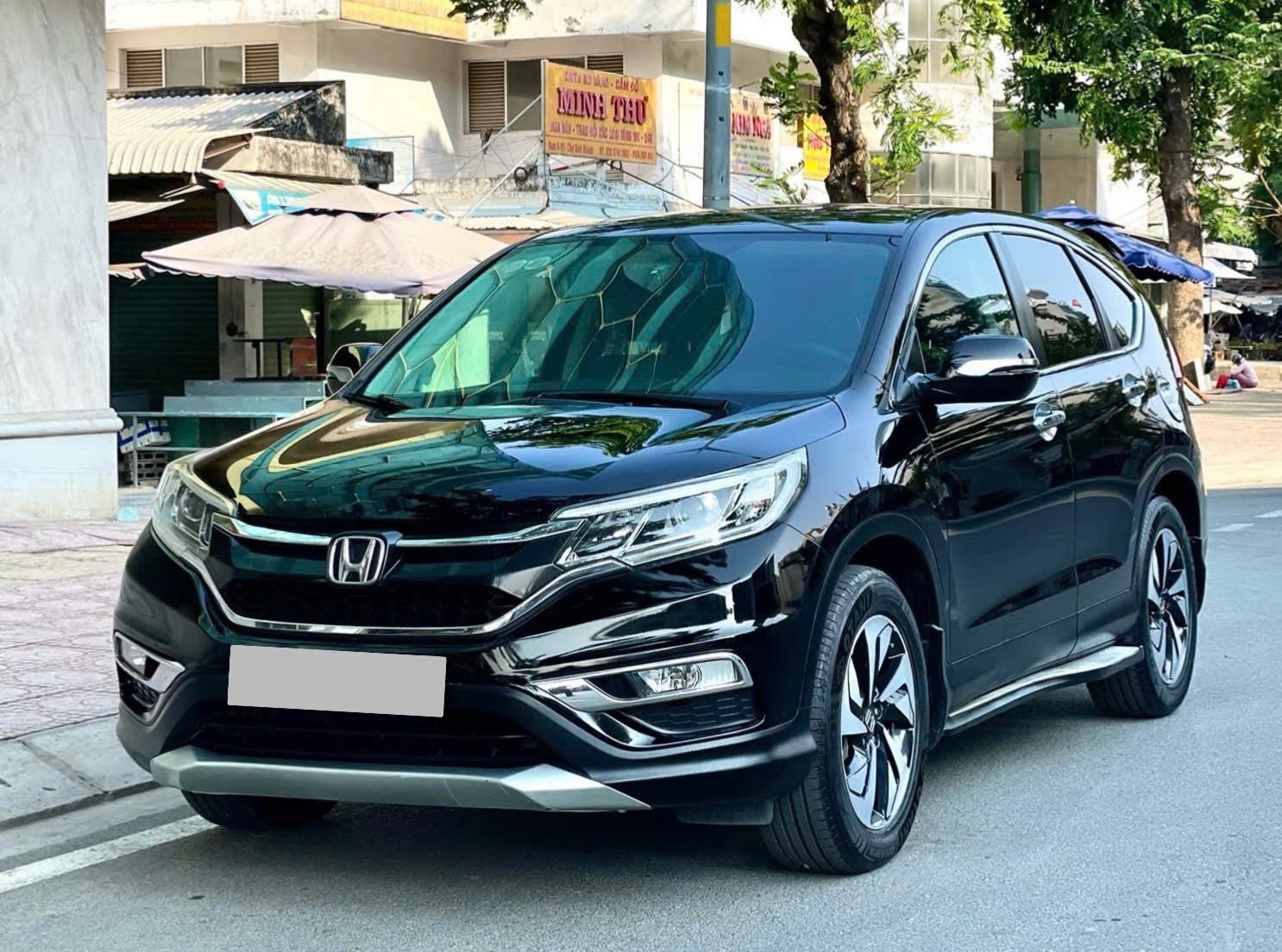 Bán xe Honda CR V 2.4 AT năm sản xuất 2016, màu đen, nhập khẩu, 490tr