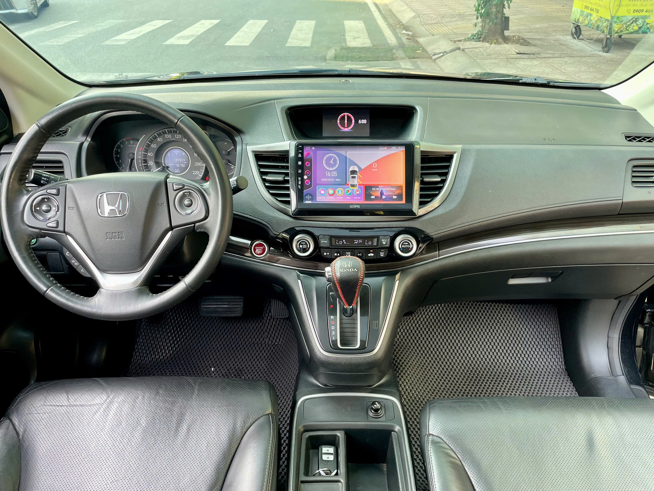 Bán xe Honda CR V 2.4 AT năm sản xuất 2016, màu đen, nhập khẩu, 490tr