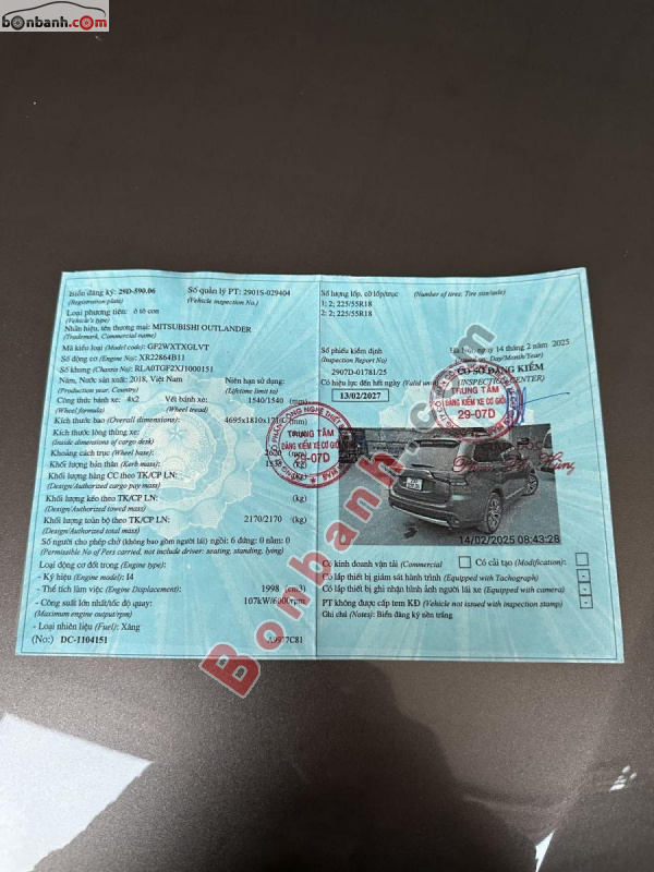 Bán ô tô Mitsubishi Outlander 2.0 CVT Premium - 2018 - xe cũ