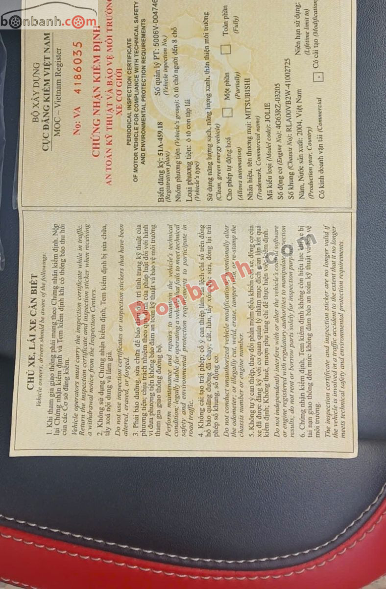 Bán ô tô Mitsubishi Jolie SS - 2005 - xe cũ