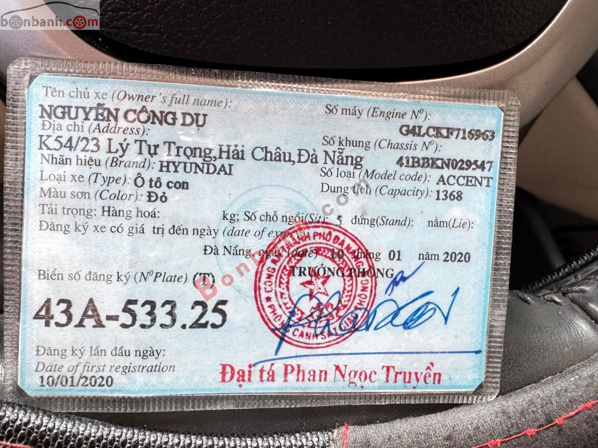 Bán ô tô Hyundai Accent 1.4 AT Đặc Biệt - 2020 - xe cũ