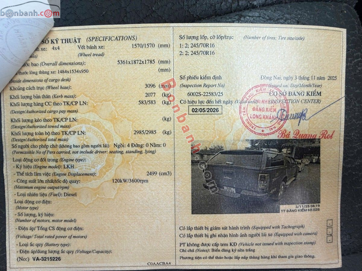 Bán ô tô Chevrolet Colorado LT 2.5L 4x4 MT - 2017 - xe cũ