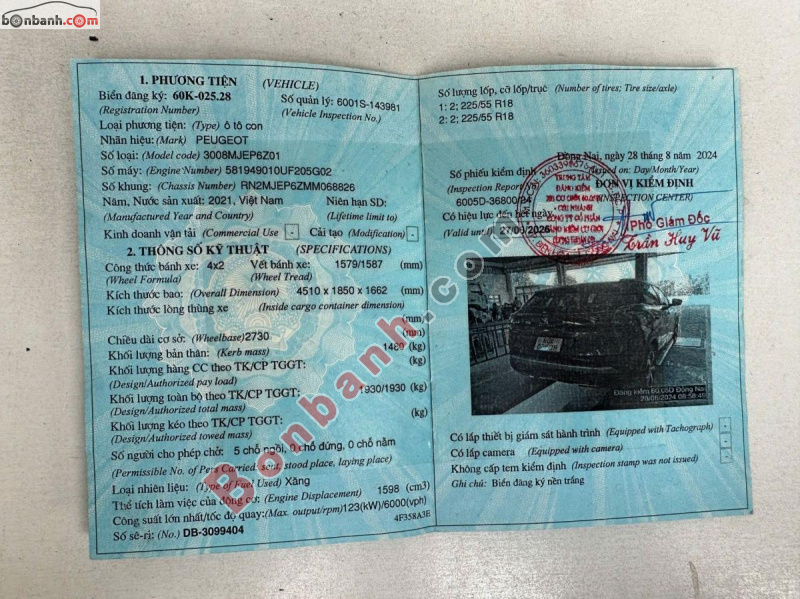 Bán ô tô Peugeot 3008 AL - 2021 - xe cũ