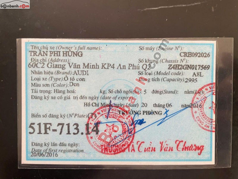 Bán ô tô Audi A8 L V6 3.0 TFSI - 2016 - xe cũ