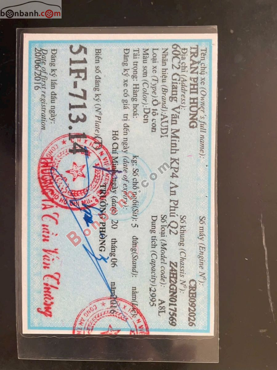 Bán ô tô Audi A8 L V6 3.0 TFSI - 2016 - xe cũ