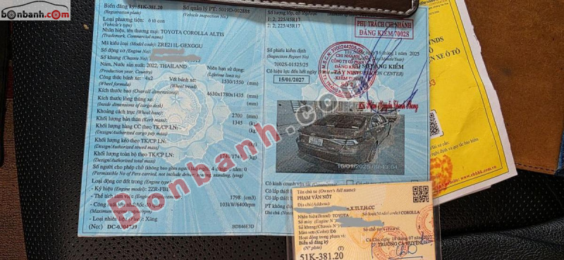 Bán ô tô Toyota Corolla altis 1.8V - 2022 - xe cũ