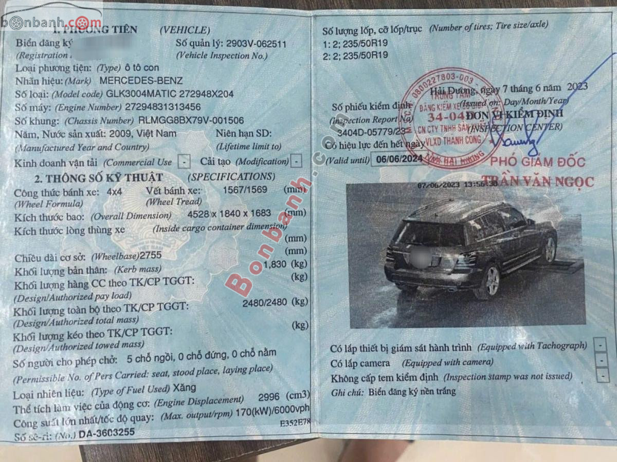 Bán ô tô Mercedes Benz GLK Class GLK300 4Matic - 2009 - xe cũ