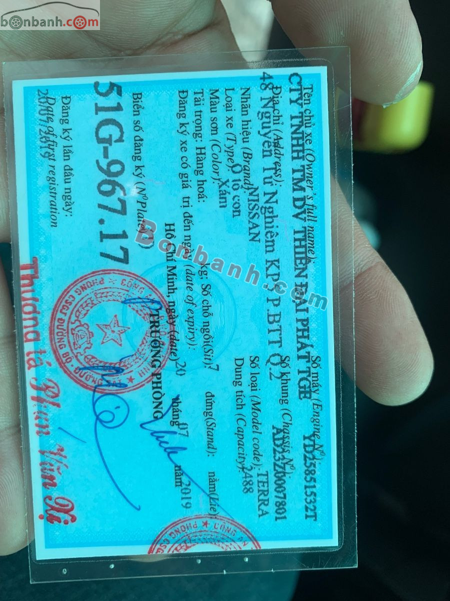 Bán ô tô Nissan Terra S 2.5 MT 2WD - 2019 - xe cũ