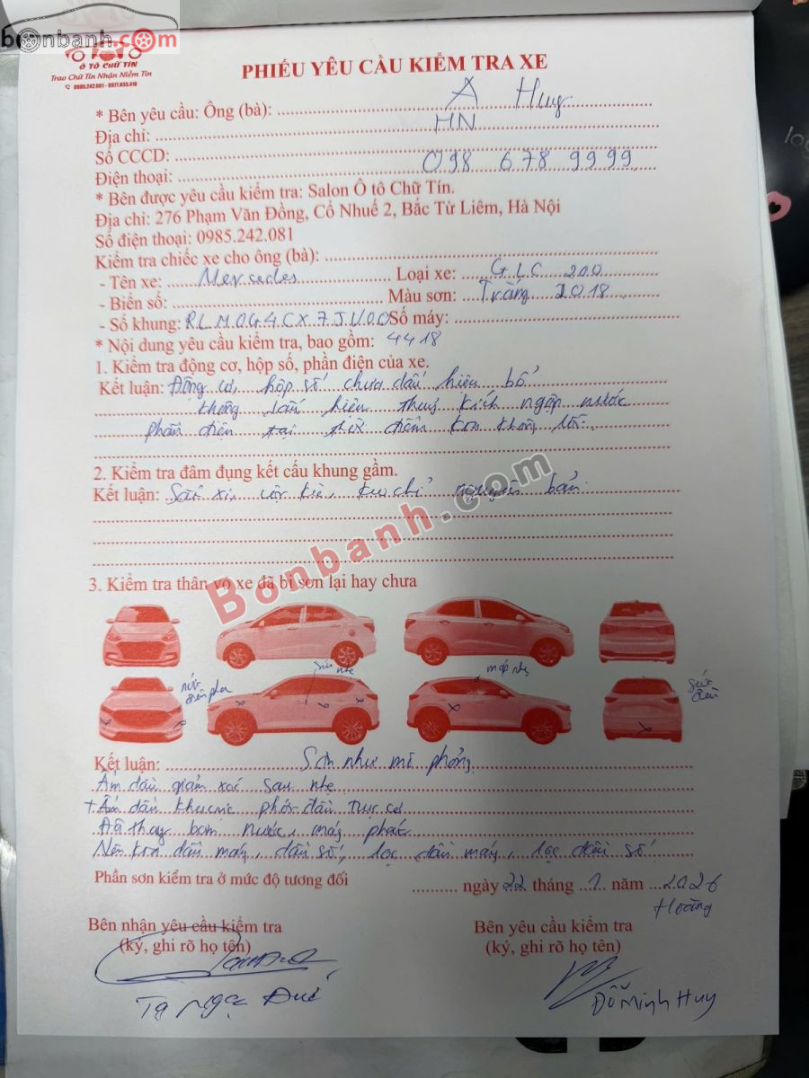 Bán ô tô Mercedes Benz GLC 200 - 2018 - xe cũ