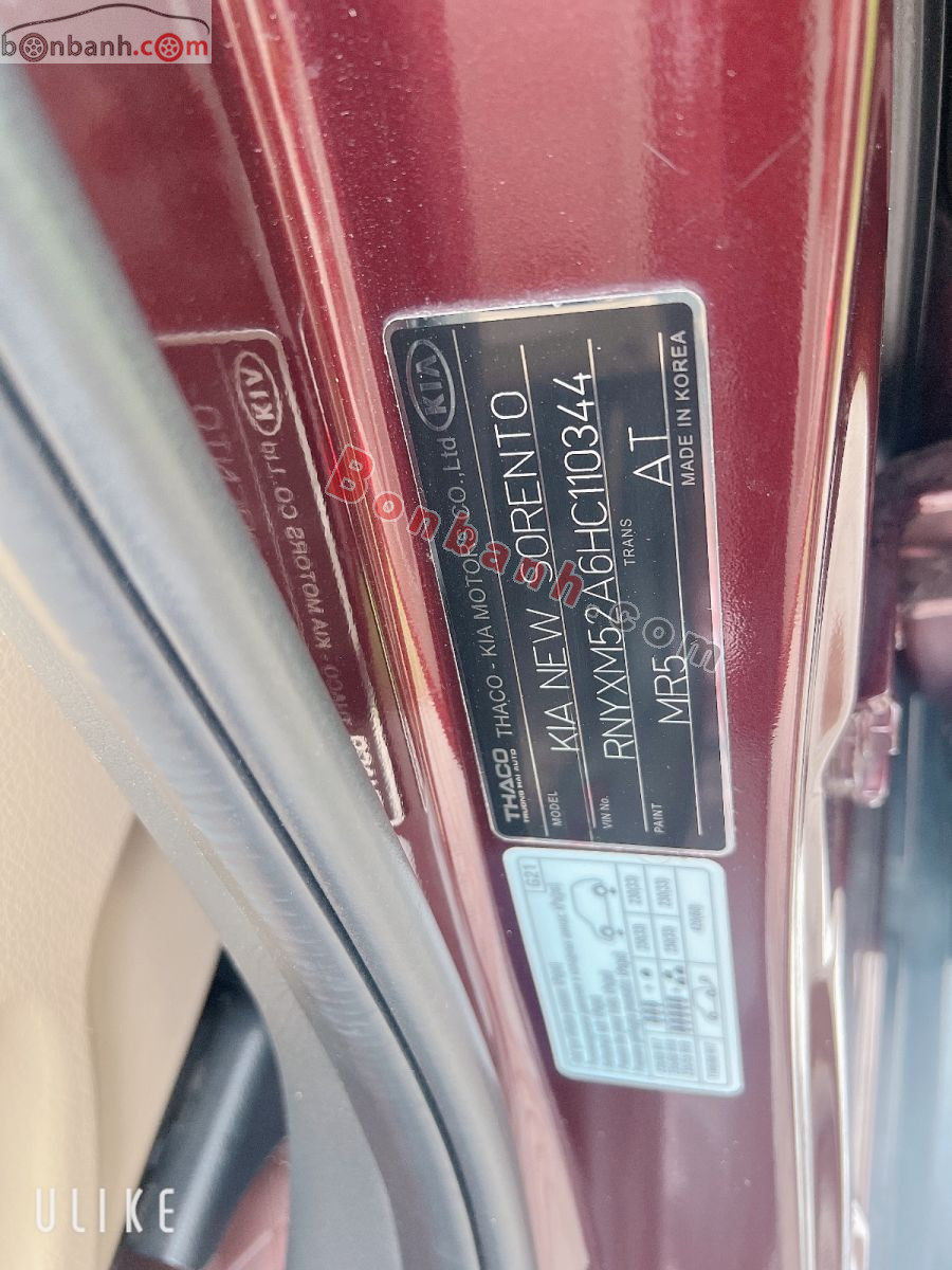 Bán ô tô Kia Sorento DATH - 2017 - xe cũ