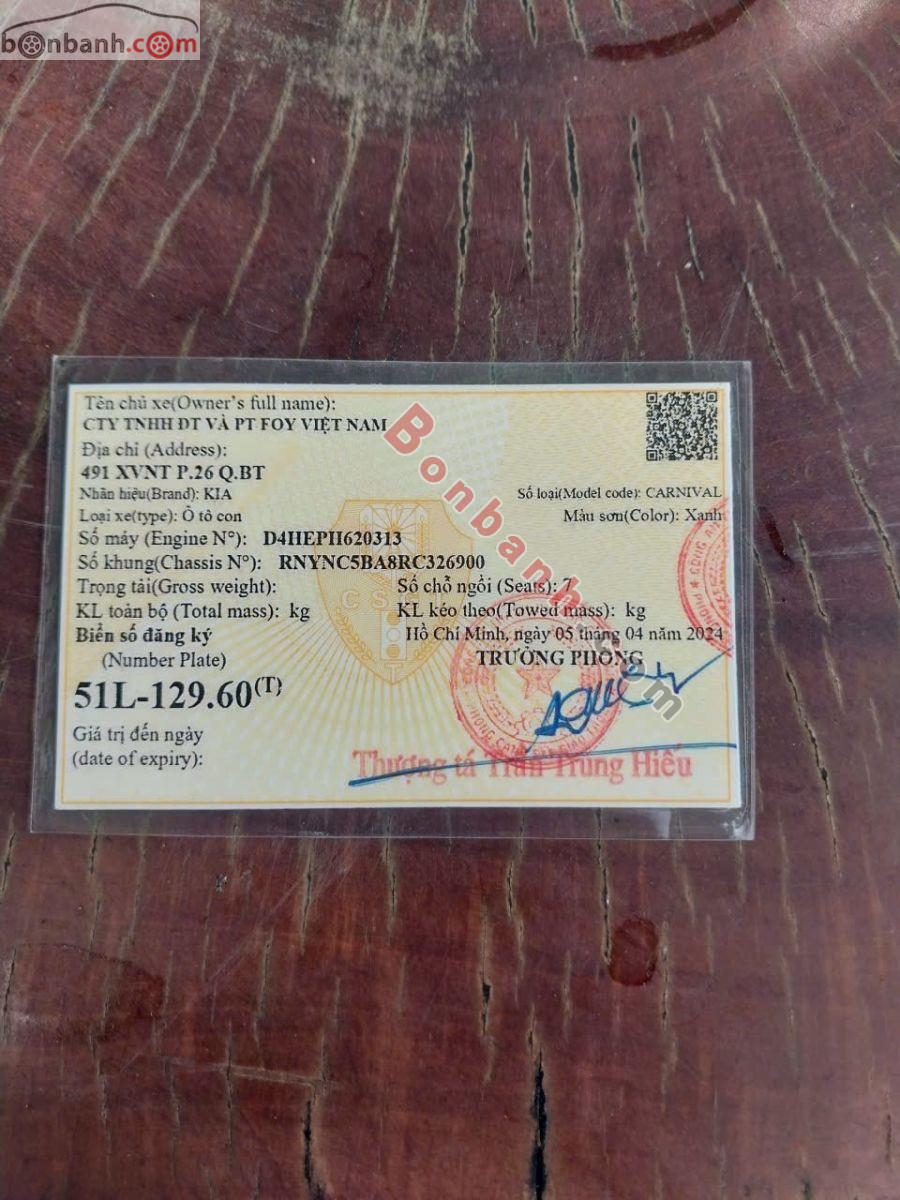 Bán ô tô Kia Carnival Signature 2.2D - 2024 - xe cũ