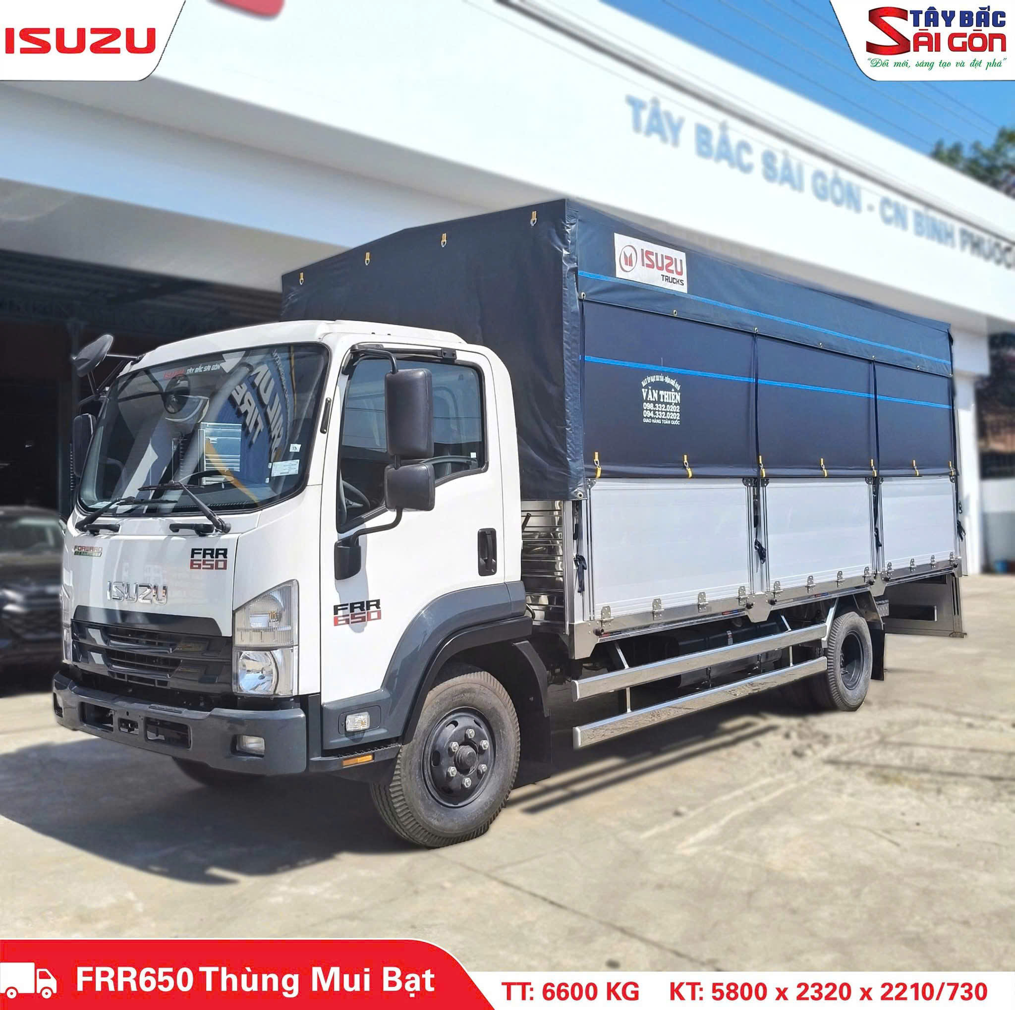 Xe Sẵn Giao Ngay Isuzu Frr650 Mui Bạt Bững Nhôm