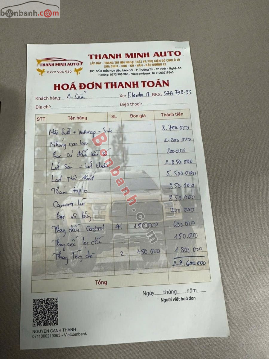 Bán ô tô Hyundai Elantra 2.0 - 2016 - xe cũ