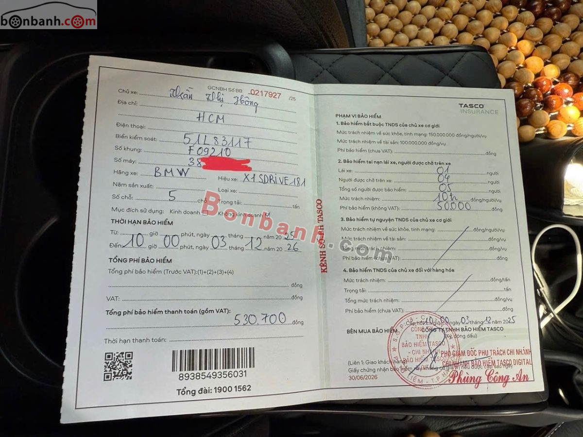 Bán ô tô BMW X1 sDrive18i - 2017 - xe cũ