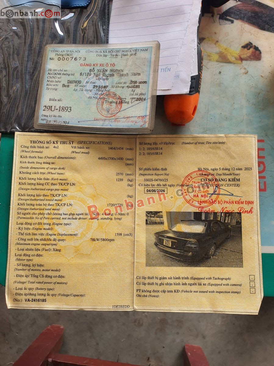 Bán ô tô Daewoo Nubira II 1.6 - 2004 - xe cũ