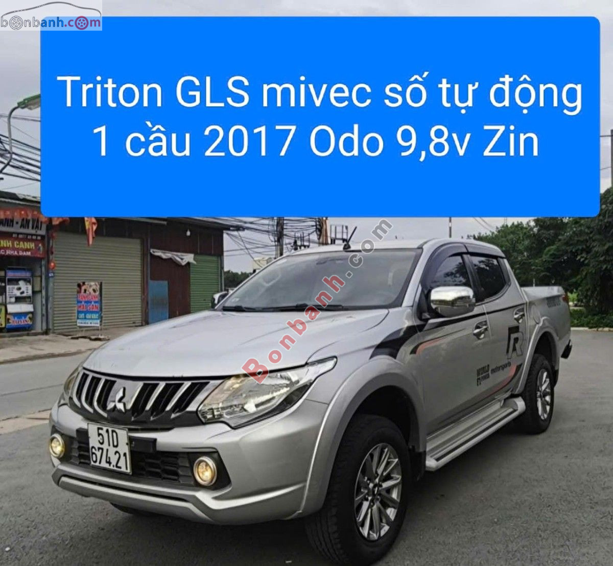 Bán ô tô Mitsubishi Triton 4x2 AT Mivec - 2017 - xe cũ