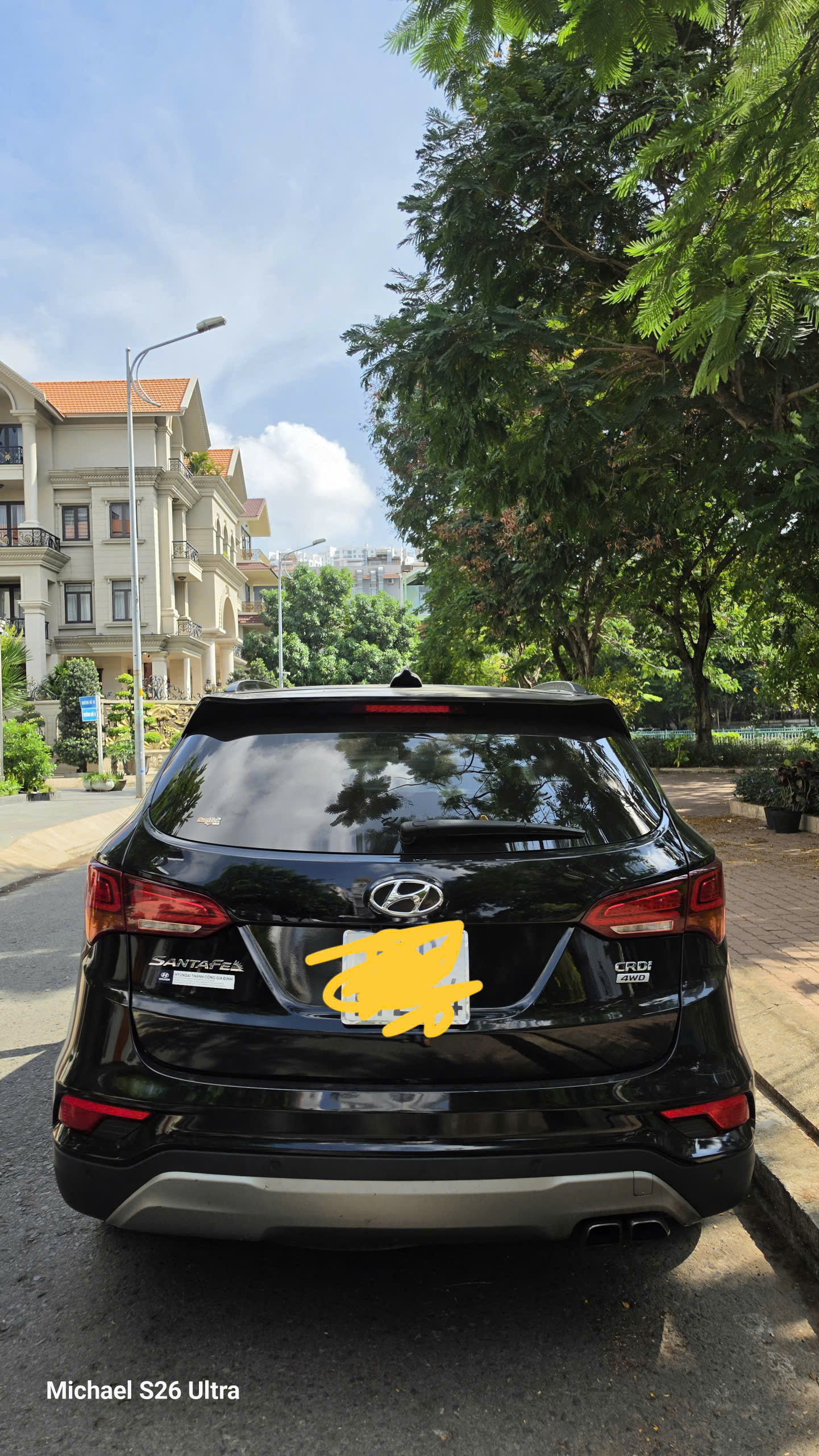 BÁN HYUNDAI SANTAFE BẢN FULL MÁY DẦU 2017