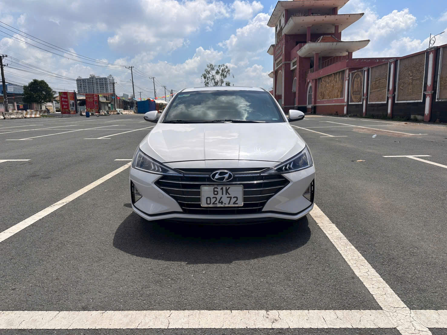 Huyndai Elantra 1.6 AT bản full cửa sổ nóc sx 2021 zin cọp không lỗi.
