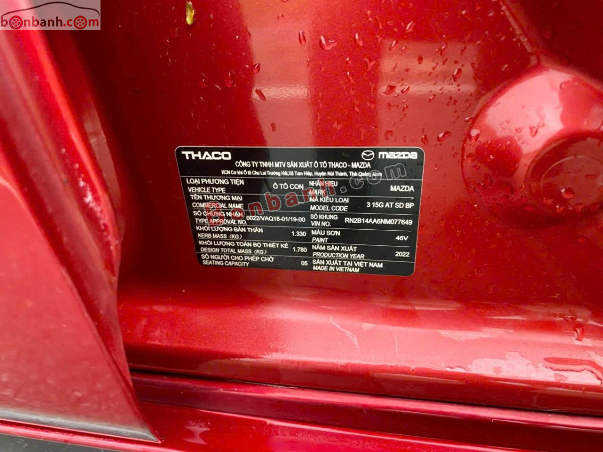 Bán ô tô Mazda 3 1.5L Deluxe - 2022 - xe cũ
