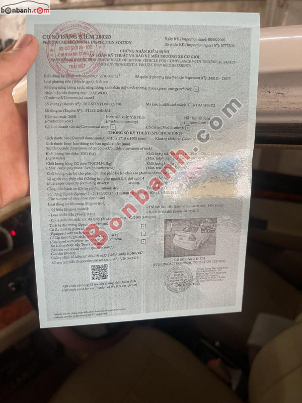 Bán ô tô Daewoo Gentra S 1.5 MT - 2008 - xe cũ