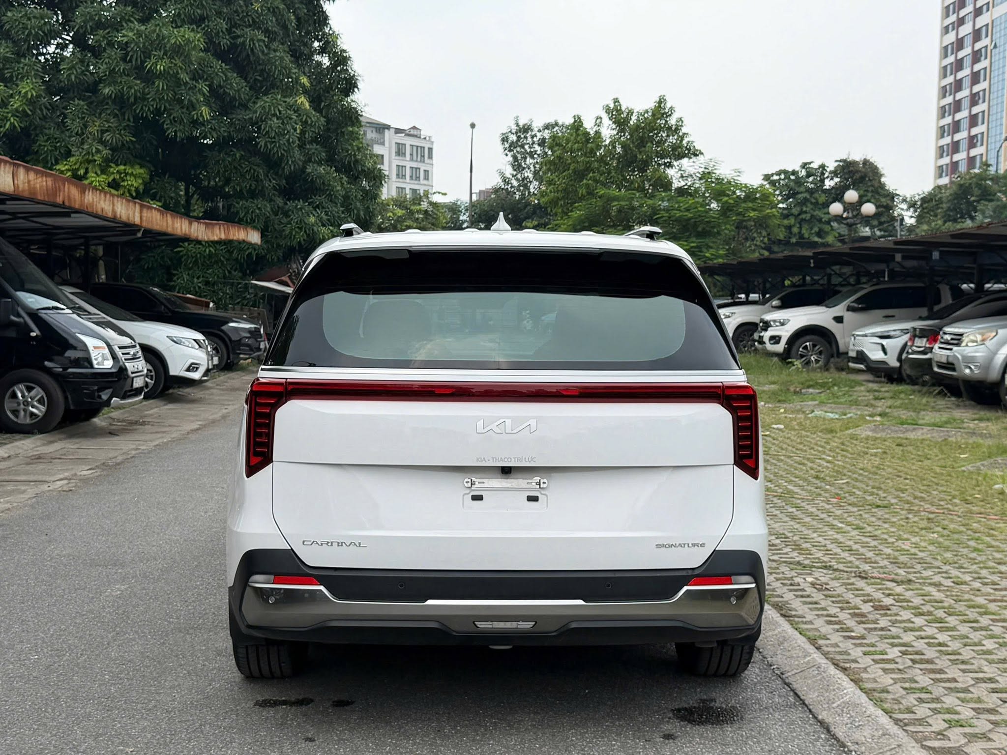 Bán Kia Carnival Signature 2.2D Full dầu năm sản xuất 2025, màu trắng